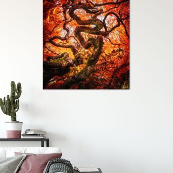 Crimson Dragon 24x32" Canvas