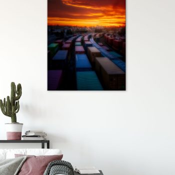 Fiery Tracks 20x30" Canvas